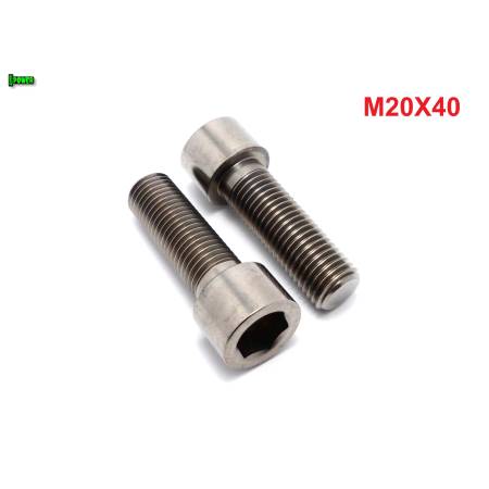 M20x40 tytanowa śruba imbusowa din 912 iso 4762 śruby tytanowe m20 grade 5